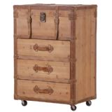 Woodland Portable Wooden Trunk Chest